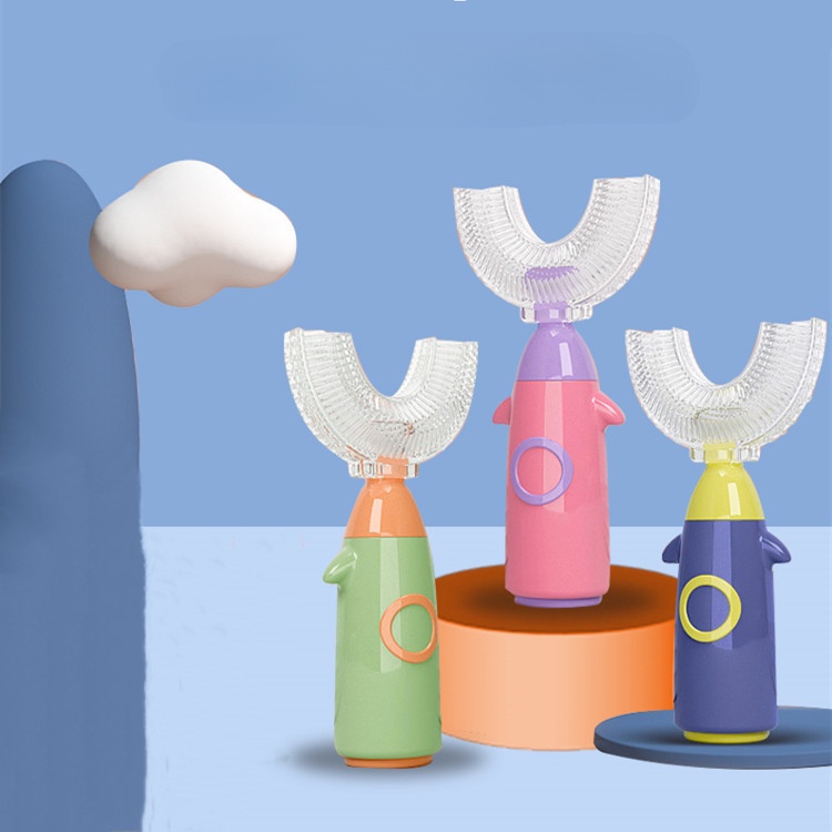 Bàn chải đánh răng cho bé chữ U silicon 1 - 12 tuổi