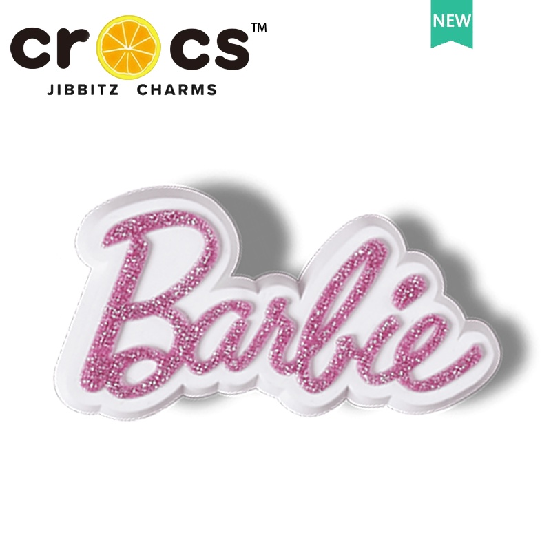 Barbie jibbitz crocs Khóa Cài Trang Trí Giày crocs Màu Hồng Xinh Xắn chamr dép crocs