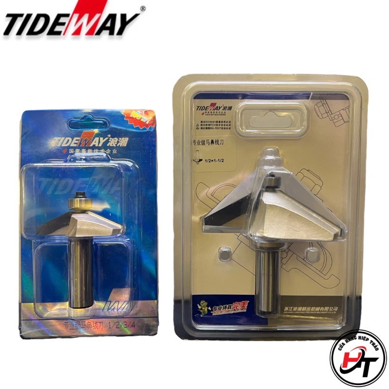 Mũi phay gỗ vát cạnh 30 độ có bi mũi soi vát mép 60 độ Tideway VAT-30-TW