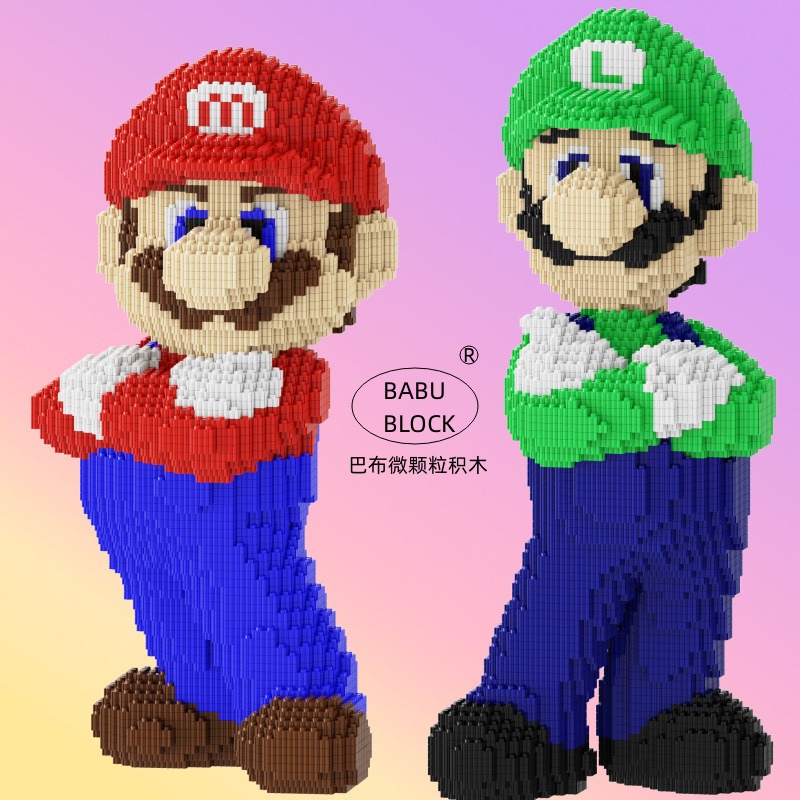 Đồ chơi lắp ráp Mario Nintendo đồ chơi xây dựng trò chơi 3D đồ chơi xếp hình trang trí ba chiều