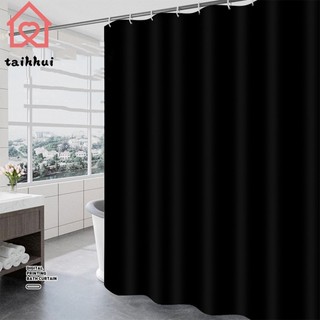 Hot rèm cửa nhà tắm dày dặn màu đen trơn chống nước chống nấm mốc