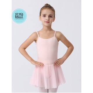 Váy tập múa 2 dây đan lưng