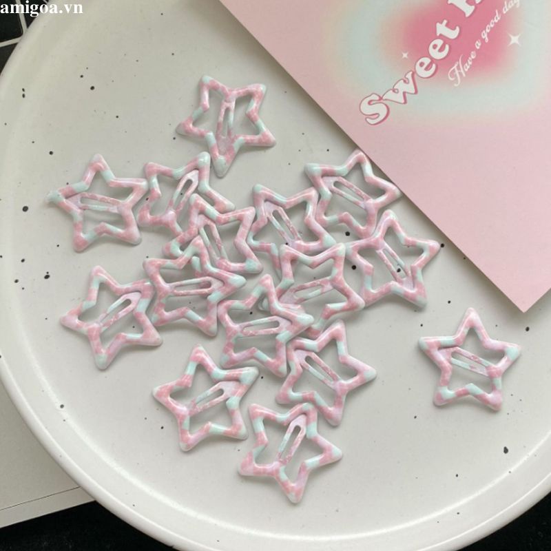 ✨✨Kẹp Tóc Ngôi Sao Năm Cánh Bằng Kim Loại Dễ Thương Cá Tính Đa Năng