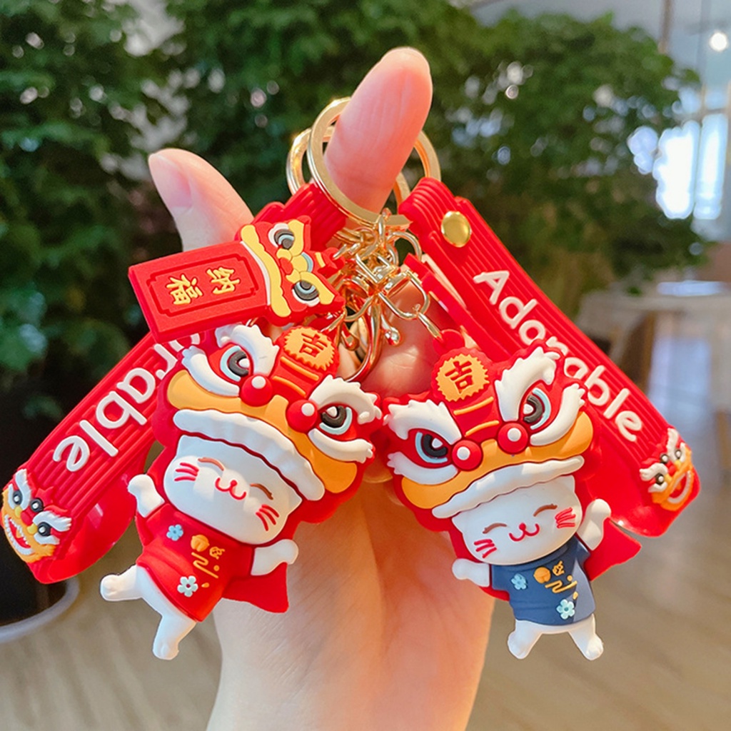 Set 2 Móc Khóa May Mắn Thiết Kế Tinh Xảo Dễ Thương Ví