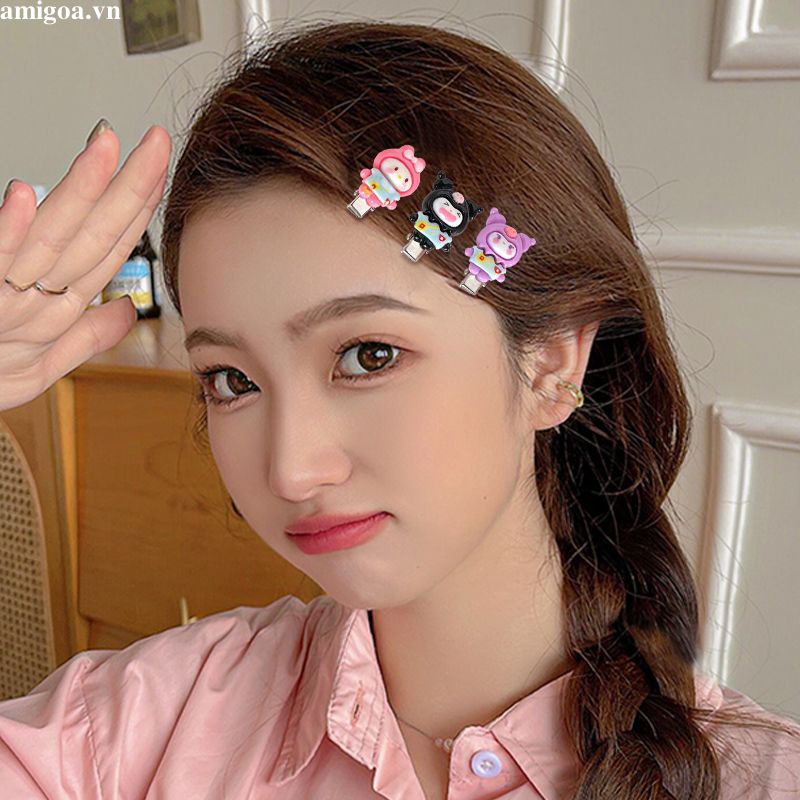 ✨✨SANRIO Kẹp Tóc Hình Nơ Hoạt Hình Dễ Thương Cho Học Sinh