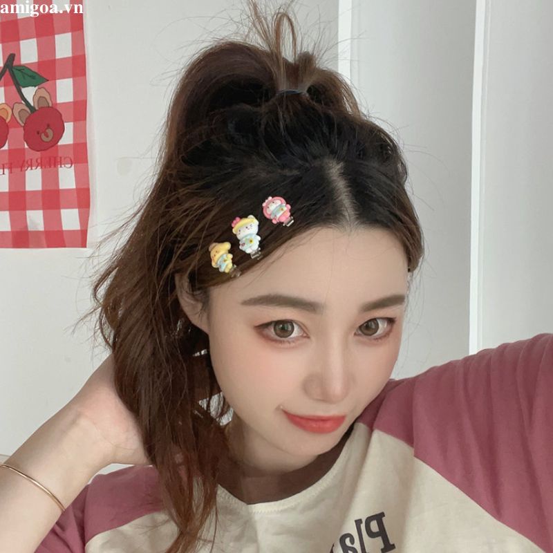 ✨✨SANRIO Kẹp Tóc Hình Nơ Hoạt Hình Dễ Thương Cho Học Sinh
