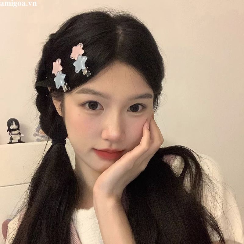 ✨✨Kẹp Tóc Ngôi Sao Năm Cánh Màu Kẹo Dễ Thương Cho Nữ