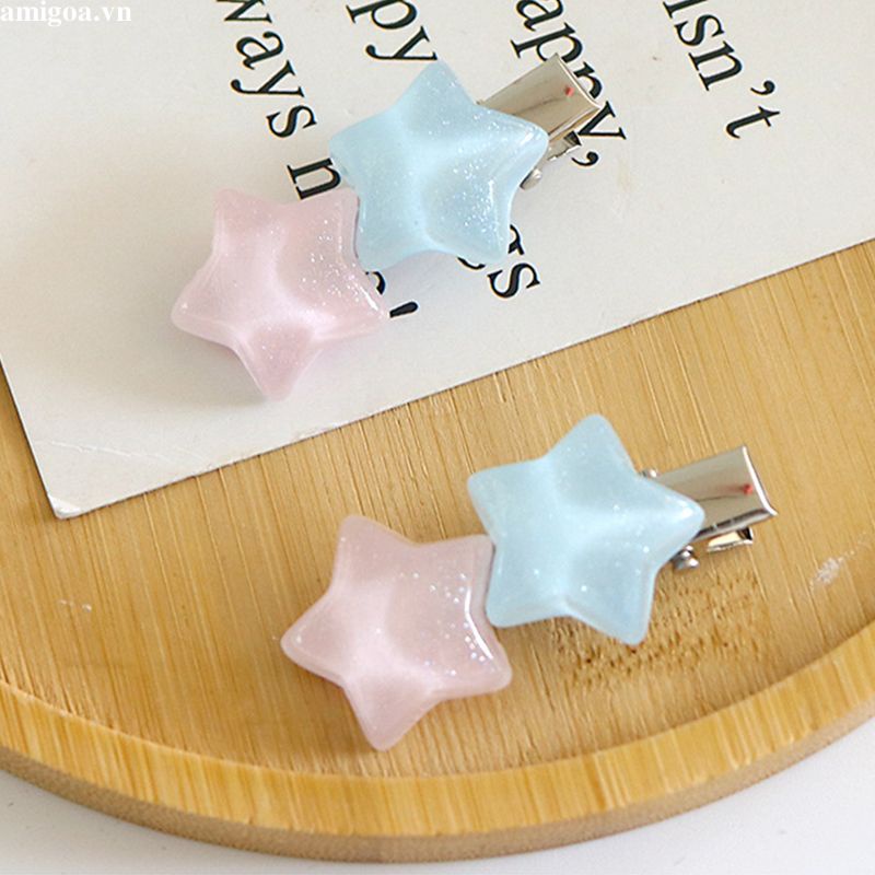 ✨✨Kẹp Tóc Ngôi Sao Năm Cánh Màu Kẹo Dễ Thương Cho Nữ