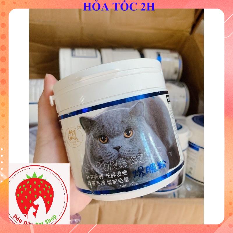Bột Tăng Nọng Strong Gills Cho Mèo Kén Ăn Thêm Khỏe Mạnh và Béo Mập