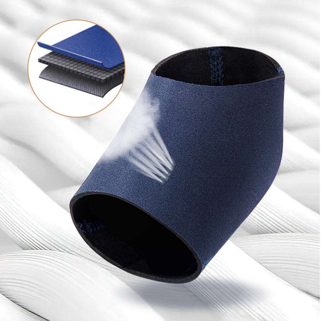 1 Cặp Bọc Gót Chân Mỏng Co Giãn Chống Trượt Chống Mồ Hôi Và Nứt Nẻ unisex