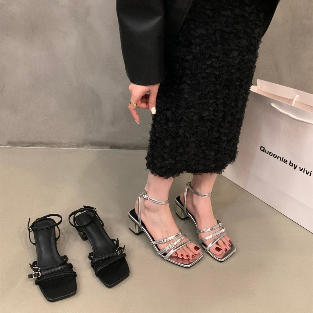 Giày Cao Gót Phong Cách Pháp Thời Trang Mùa Hè Mới 2023