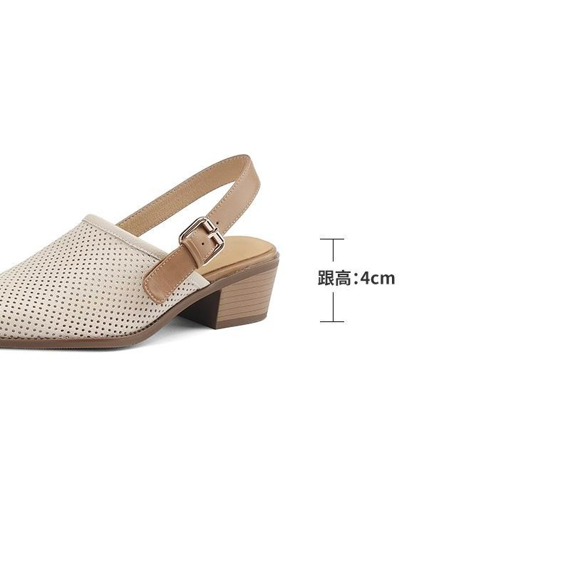 Xăng đan Cao Gót Hở Ngón Thời Trang Mùa Hè Hàn Quốc 2023 Cho Nữ