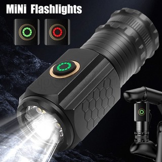 Đèn pin led mini siêu sáng / đèn lồng có thể sạc lại bằng cổng usb
