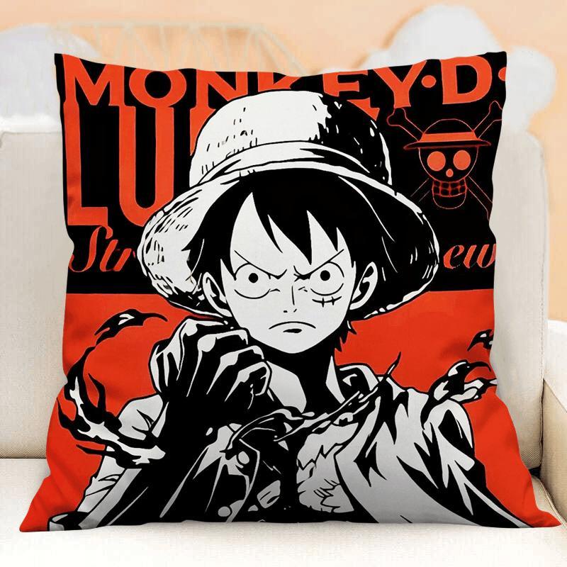 Vỏ Gối polyester In Hoạt Hình one piece zoro luffy Làm Quà Tặng Cho Bé Trai Gối Đệm sofa Gối Hai Mặt