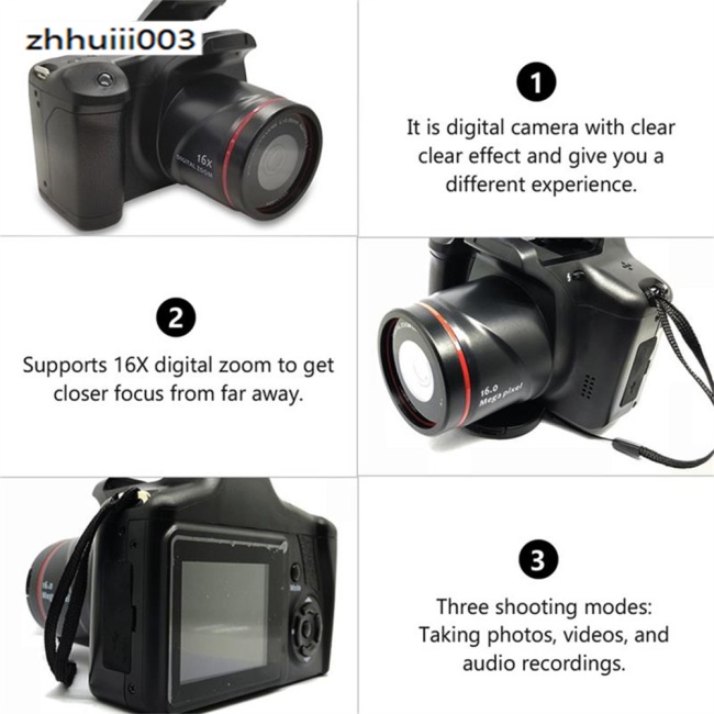 Zhiyui Máy Quay Kỹ Thuật Số 1080p zoom 16x Chuyên Dụng Cho Nam Nữ