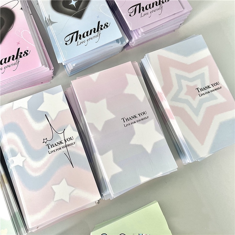 Steve Set 20 Tấm sticker In Chữ thank you Dễ Thương Dùng Để Trang Trí Quà Tặng