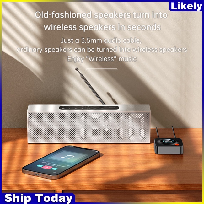 Bộ Nhận Tín Hiệu Âm Thanh nfc bluetooth 5.1 3.5mm aux rca Cho Loa Xe Hơi