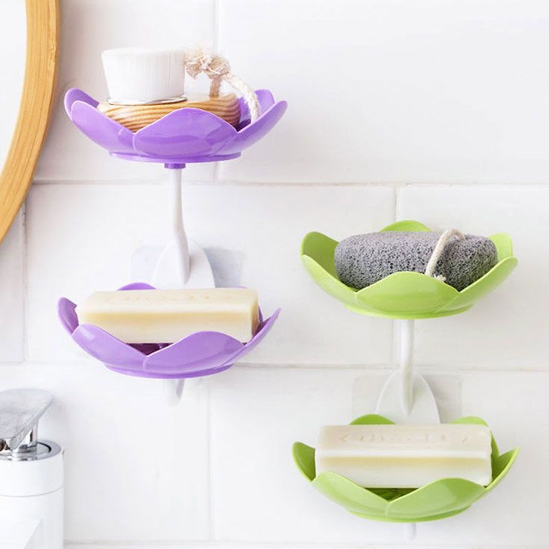 Khay Xà Phòng 2 Tầng Gắn Tường Phòng Tắm / Nhà Vệ Sinh