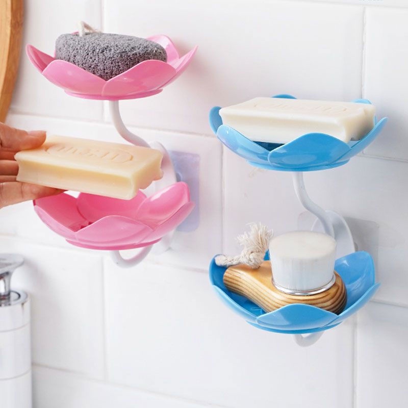 Khay Xà Phòng 2 Tầng Gắn Tường Phòng Tắm / Nhà Vệ Sinh