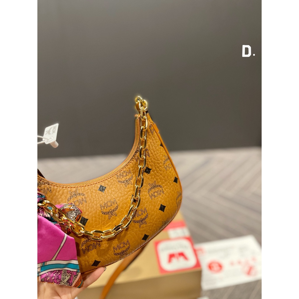 Mcm Túi Xách boston Phong Cách Thời Trang Châu Âu Dành Cho Nữ