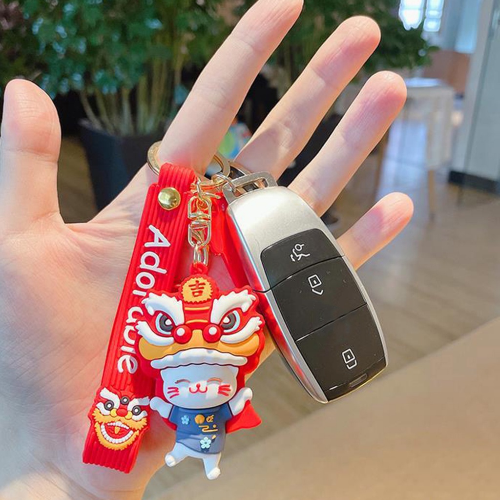 Set 2 Móc Khóa May Mắn Thiết Kế Tinh Xảo Dễ Thương Ví