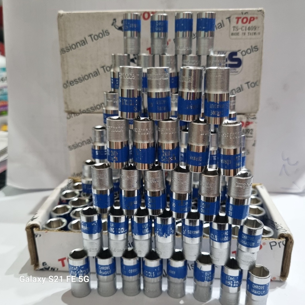 Khẩu 1/4 TOP Ngắn 25mm - 5, 6, 7, 8, 9, 10, 11, 12, 13, 14mm