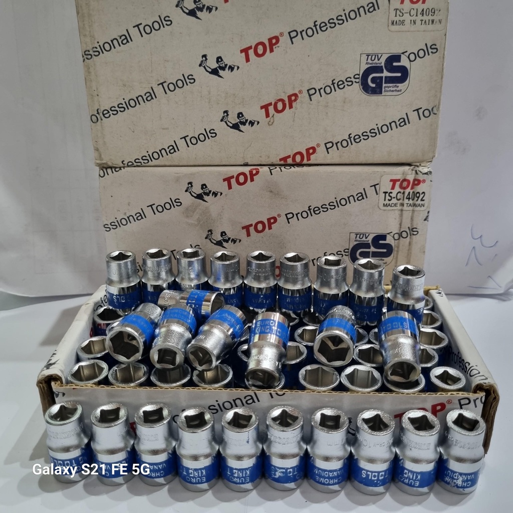 Khẩu 1/4 TOP Ngắn 25mm - 5, 6, 7, 8, 9, 10, 11, 12, 13, 14mm