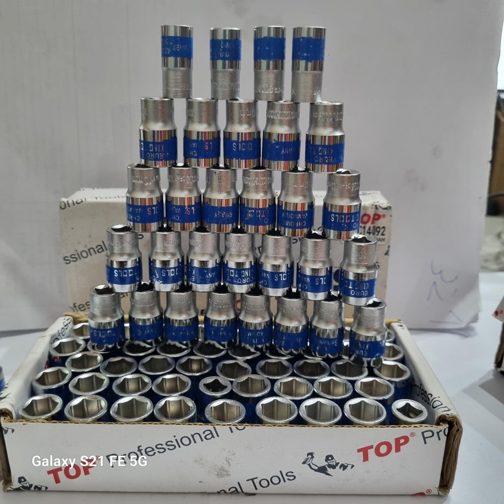 Khẩu 1/4 TOP Ngắn 25mm - 5, 6, 7, 8, 9, 10, 11, 12, 13, 14mm