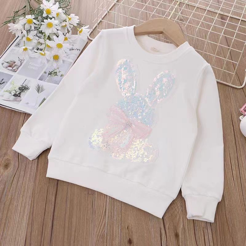 Áo Thun Tay Dài Phong Cách Hàn Quốc Cho Bé Gái