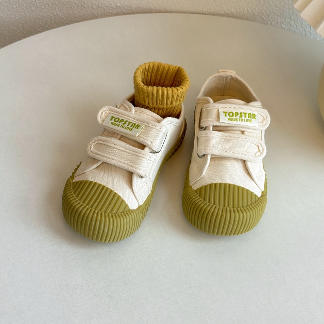 Giày Thể Thao Vải canvas Đế Mềm Thời Trang Cho Bé