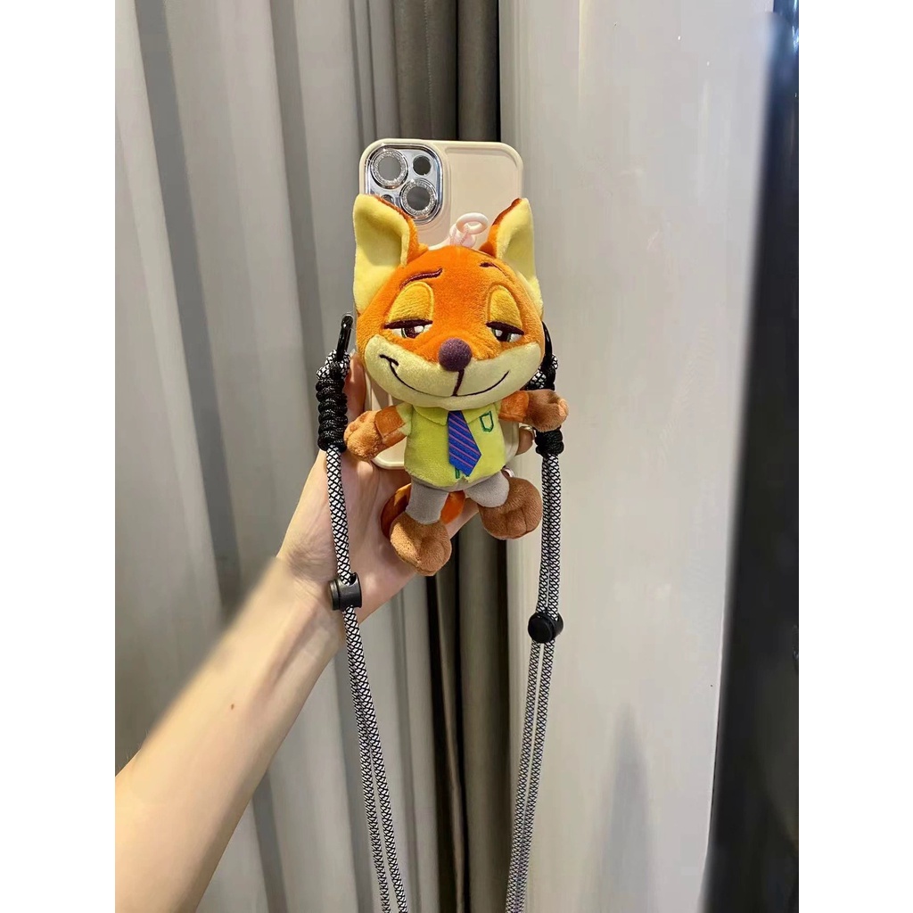 Búp Bê Nhồi Bông Kẹp Điện Thoại Di Động Hình Hoạt Hình Dễ Thương