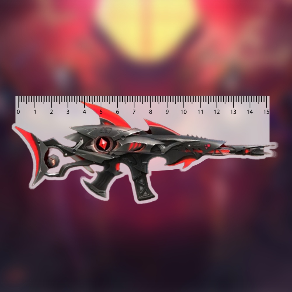 Mô hình Thước Kẻ Học Sinh 15cm In Free Fire Cs Go Counter Strike Cf Game Hành Động