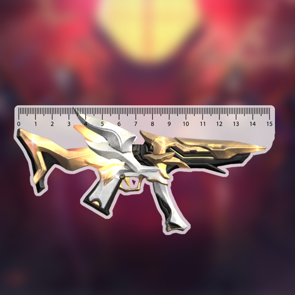 Mô hình Thước Kẻ Học Sinh 15cm In Free Fire Cs Go Counter Strike Cf Game Hành Động