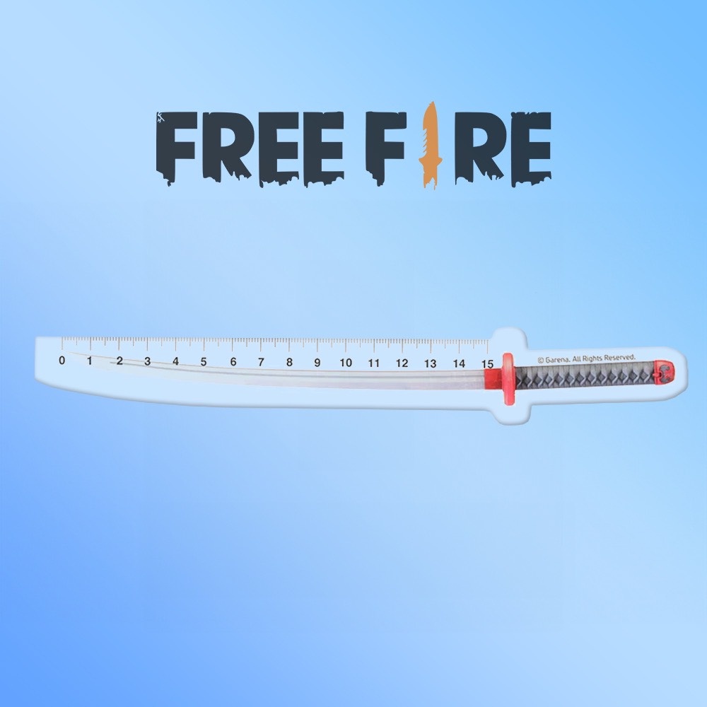 Mô hình Thước Kẻ Học Sinh 15cm In Free Fire Cs Go Counter Strike Cf Game Hành Động