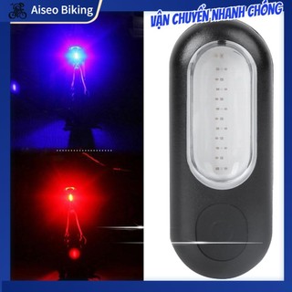 Aiseo-Motor Đèn xe đạp LED có thể sạc lại Cảnh báo đèn hậu phía sau pin