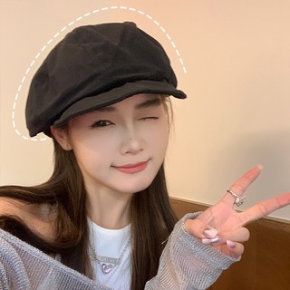 Đen Nón beret Thời Trang Hàn Quốc Cho Nữ