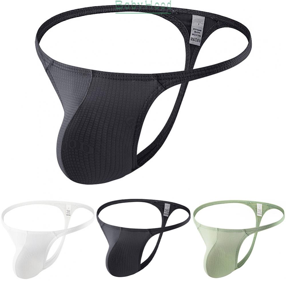 Mens Briefs Thongs Bikini Underpants Breathable Bulge Pouch Classic G-String#BBHOOD