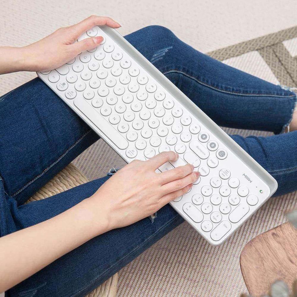Bàn phím không dây MIIIW MWBK01 2 chế độ 2.4GHz và Bluetooth 104 phím, hợp kim nhôm cao cấp - Minh Tín Shop
