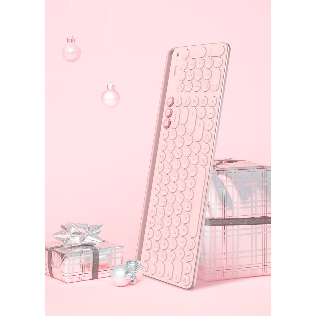 Bàn phím không dây MIIIW MWBK01 2 chế độ 2.4GHz và Bluetooth 104 phím, hợp kim nhôm cao cấp - Minh Tín Shop