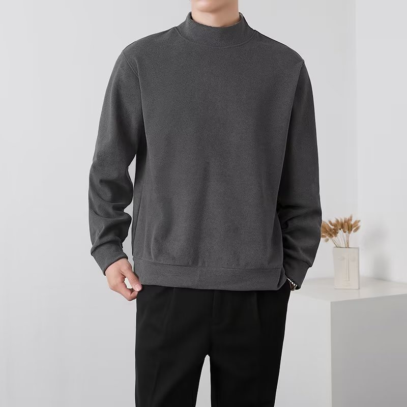 【4 Màu】Áo sweater nam dệt kim form dáng rộng dài tay unisex áo len oversize màu đen trắng nam nữ phong cách Hàn Quốc