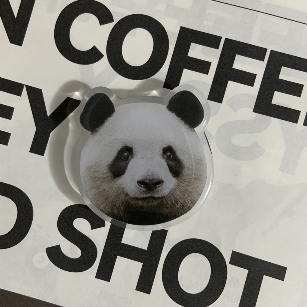 Hoạt Hình Nhẫn Đỡ Điện Thoại Hình Gấu Trúc Đáng Yêu Đứng