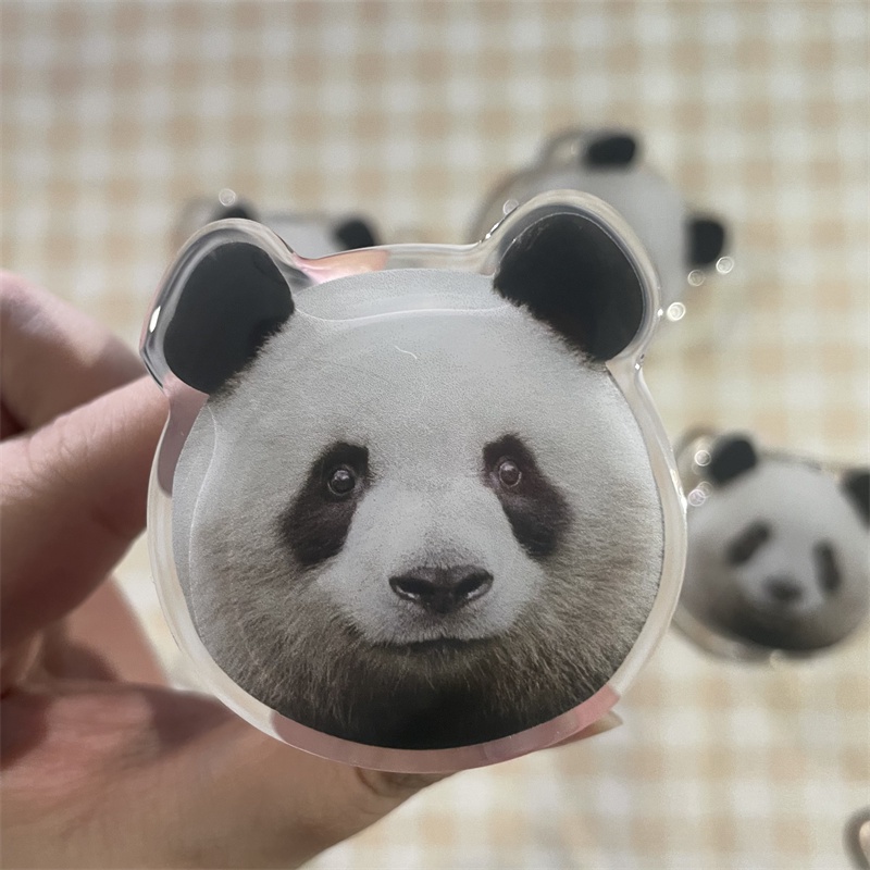 Hoạt Hình Nhẫn Đỡ Điện Thoại Hình Gấu Trúc Đáng Yêu Đứng