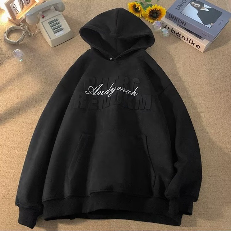 Áo Khoác Hoodie Da Lộn Thiết Kế Trẻ Trung Hợp Thời Trang Cho Nam 500g