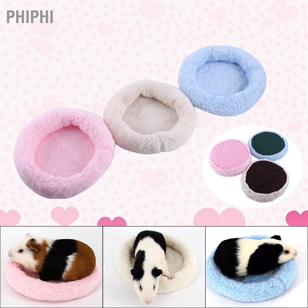 PHIPHI Có hàng sẵn 3 Màu Trang Hamster Giường Nhím Sóc Động Vật Nhỏ Mùa Đông Lồng Thảm Thú Cưng Ngủ Nhà