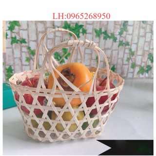 Giỏ tre đựng bánh trung thu, quà, trứng, trái cây, quà tặng