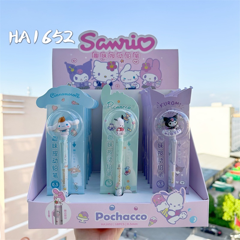 Sanrio Bút Bi Nước Ngòi 0.5mm Hình Búp Bê kuromi