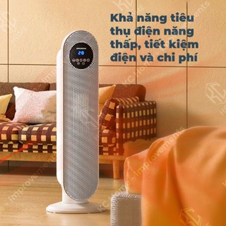 Quạt sưởi gốm HUYNDAI BL-K11J-Máy Sưởi Đứng Làm Ấm Phòng Bản Điện Tử Điều Khiển Từ Xa.
