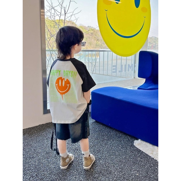 Quần Short denim Bé Trai 2023 Quần Âu Mới Mùa Hè