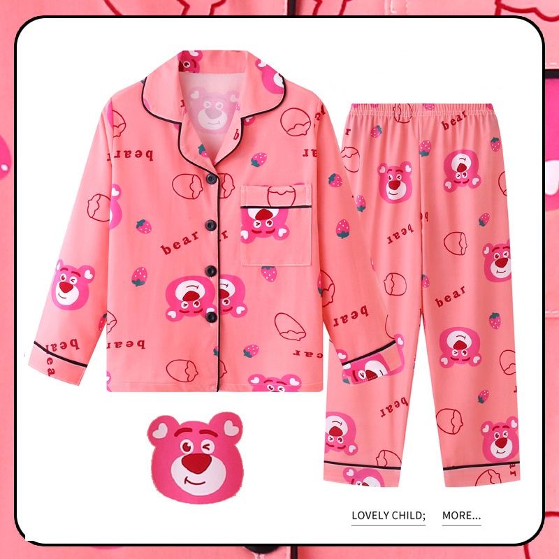 Bộ Đồ Ngủ Pijama Tay Dài In Hình kuromi cinnamoroll melody Dễ Thương Cho Bé Gái Từ 3-16 Tuổi