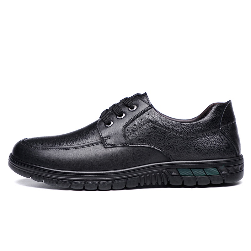 Giày Da Thật Đế Mềm Thoáng Khí Thời Trang 2023 Cho Nam Trung Niên